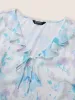 Lace Collar Floral Ruffle Trim Blouse sold by Bloomchic