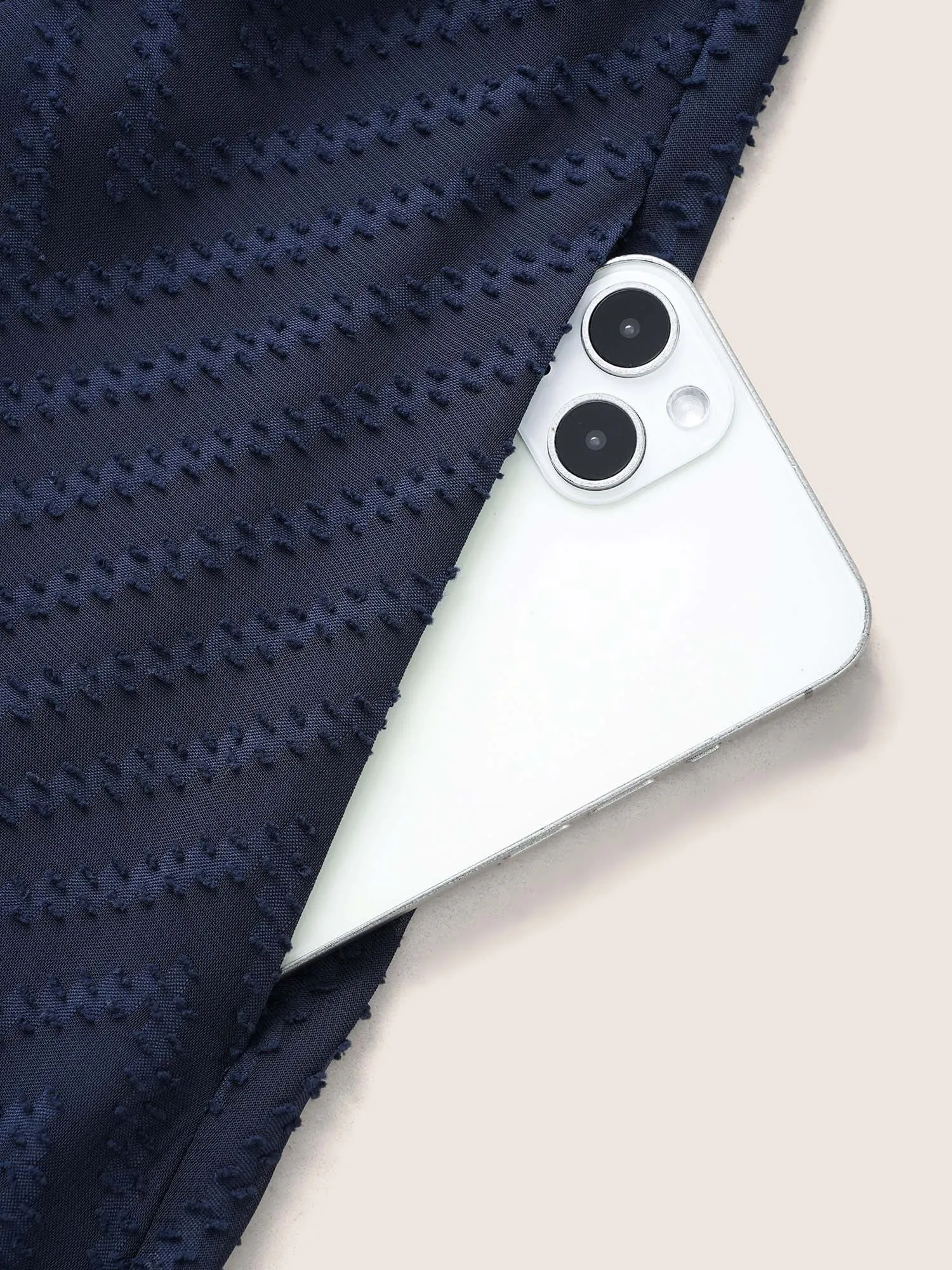 Texture Tiered Ruffle Sleeve See Through Dress sold by Bloomchic product image thumbnail 5