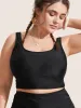 Solid Square Neck Adjustable Straps Swim Top sold by Bloomchic