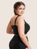 Solid Square Neck Adjustable Straps Swim Top sold by Bloomchic