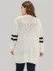 Contrast Patched Pocket Open Front Cardigan sold by Bloomchic