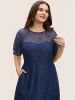 Crochet Lace Mesh Raglan Sleeve Maxi Dress sold by Bloomchic
