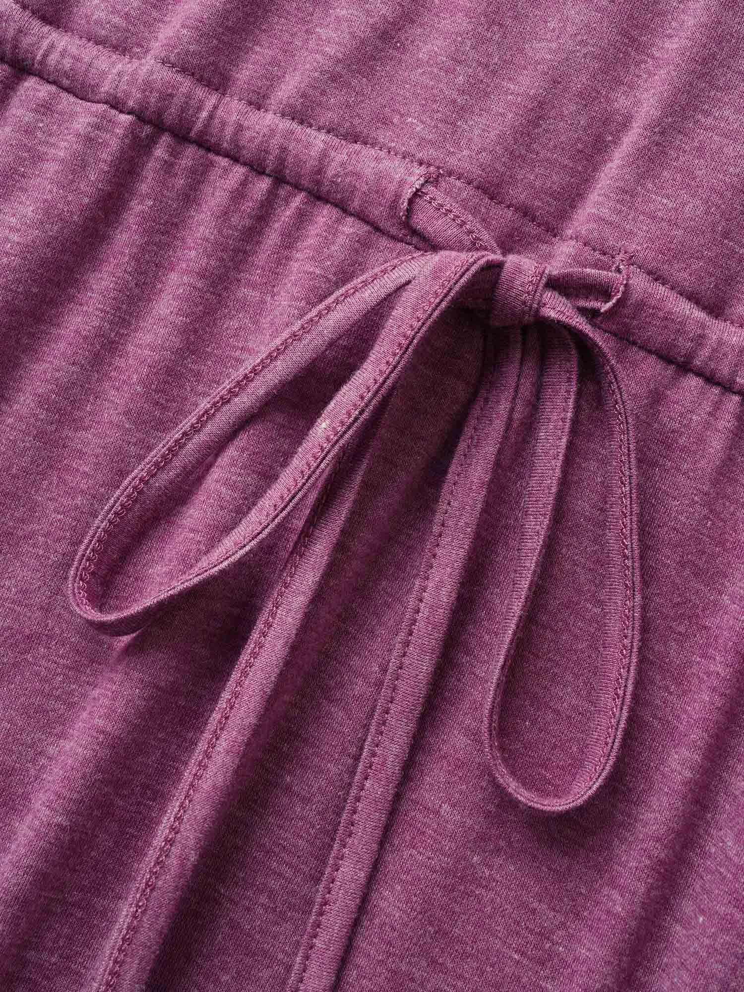 Supersoft Essentials Solid Heather Drawstring Dress sold by Bloomchic product image thumbnail 5