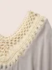 Woven Neck Ruffles Hanky Hem Swim Cover Up sold by Bloomchic