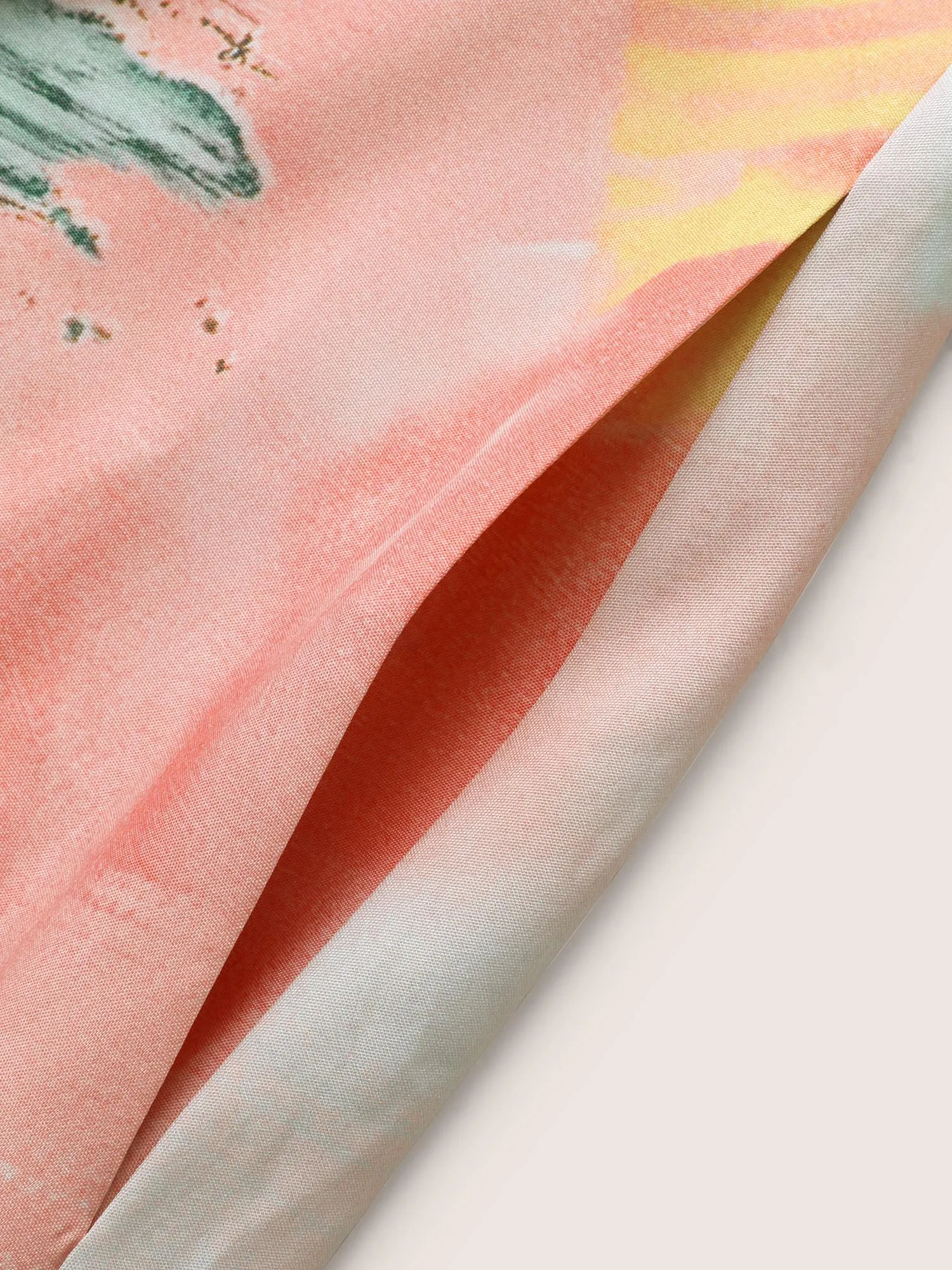 Contrast Brush Print Sleeveless Midi Dress sold by Bloomchic product image thumbnail 5