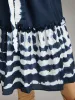 Tie Dye Gathered Belted Lantern Sleeve Dress sold by Bloomchic
