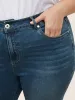 Dark Wash Slit Hem Pull On Jegging Jeans sold by Bloomchic
