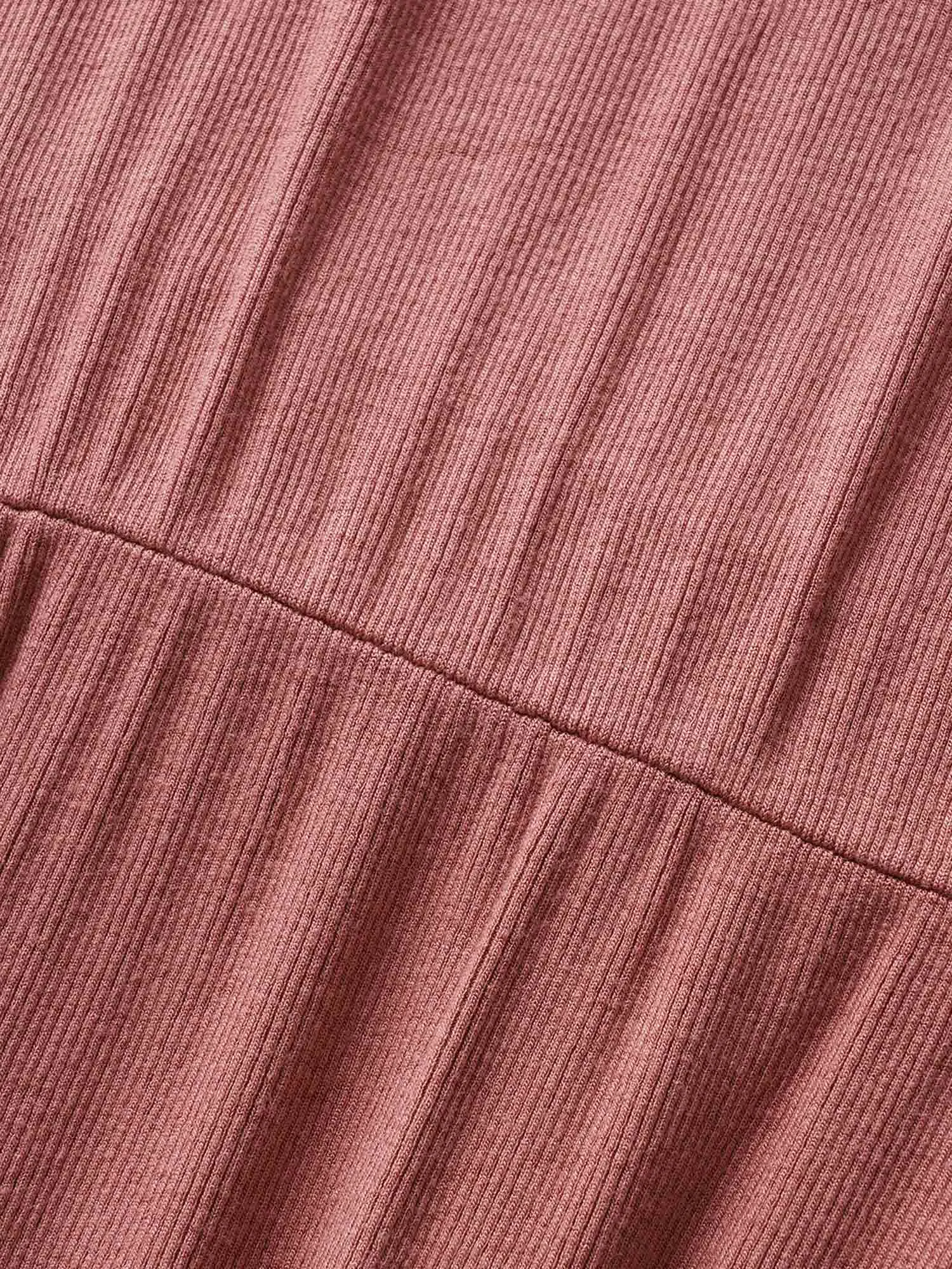 Plain Belted Gathered Pit Strip Dress sold by Bloomchic product image thumbnail 5