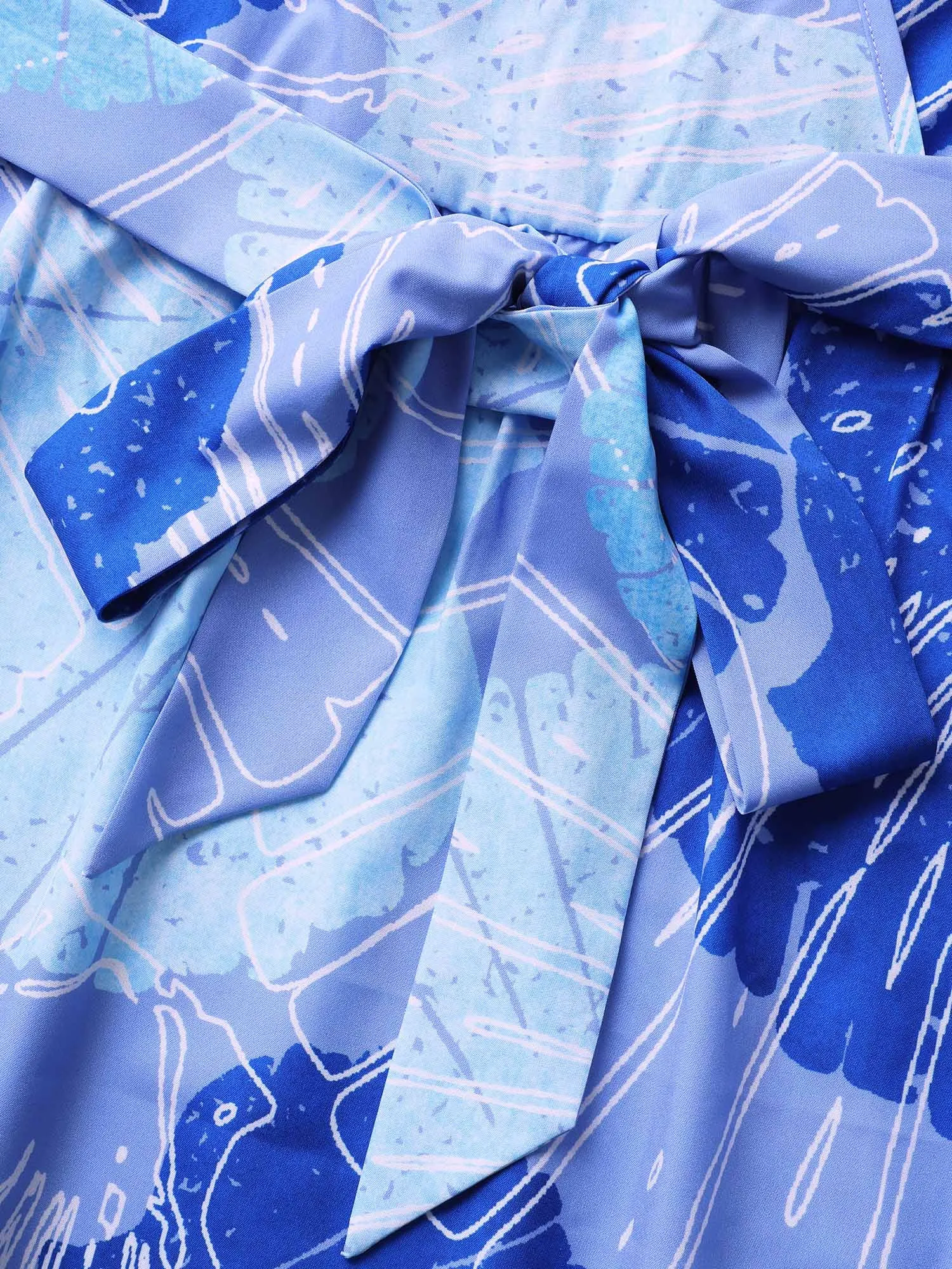 Sea Shells Overlap Collar Cami Maxi Dress sold by Bloomchic product image thumbnail 5