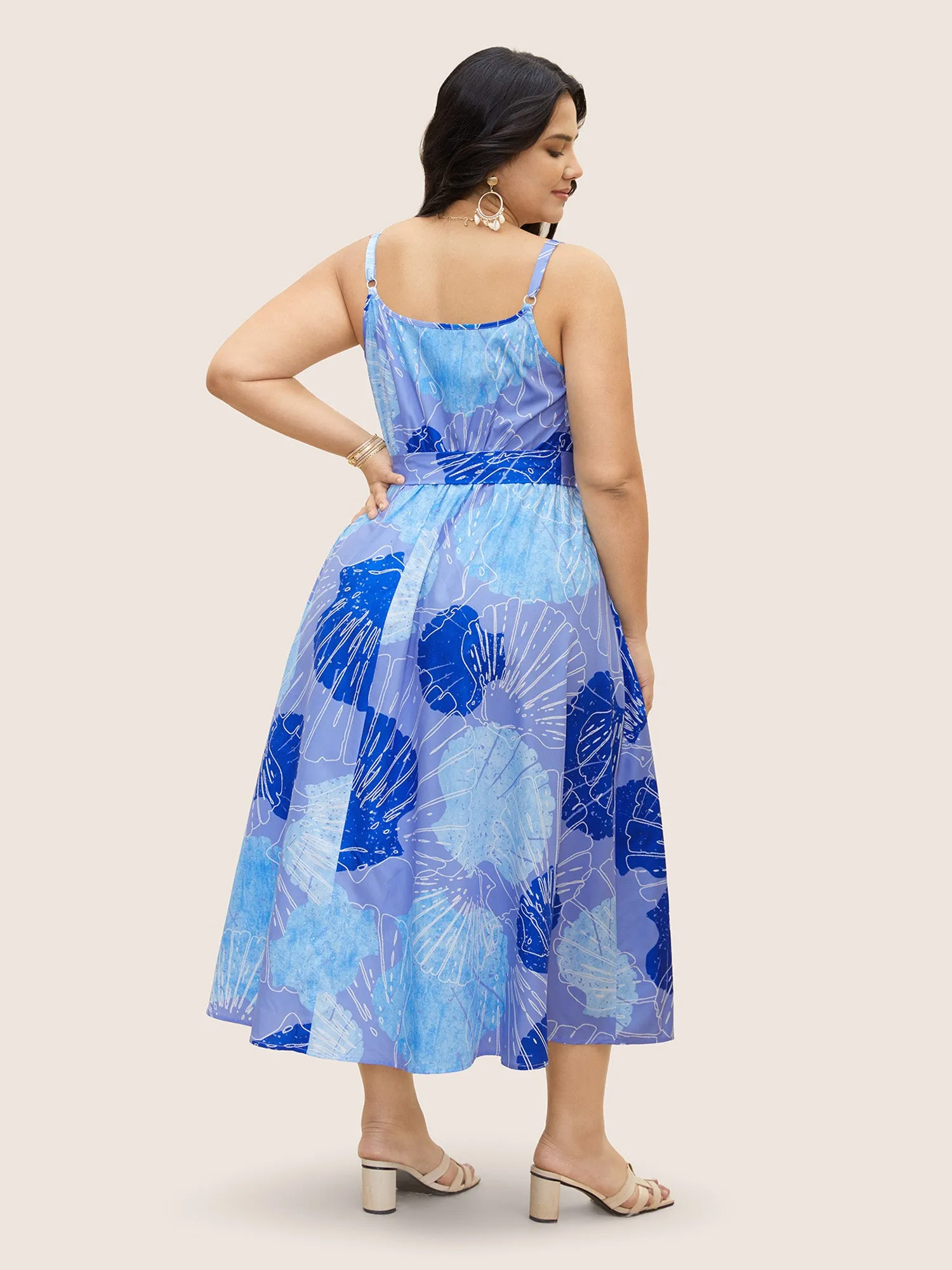 Sea Shells Overlap Collar Cami Maxi Dress sold by Bloomchic product image thumbnail 2