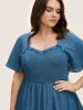 Plain Textured Frill Trim Ruffle Sleeve Blouse sold by Bloomchic