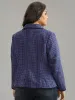 Tweed Suit Collar Button Up Flap Pocket Blazer sold by Bloomchic