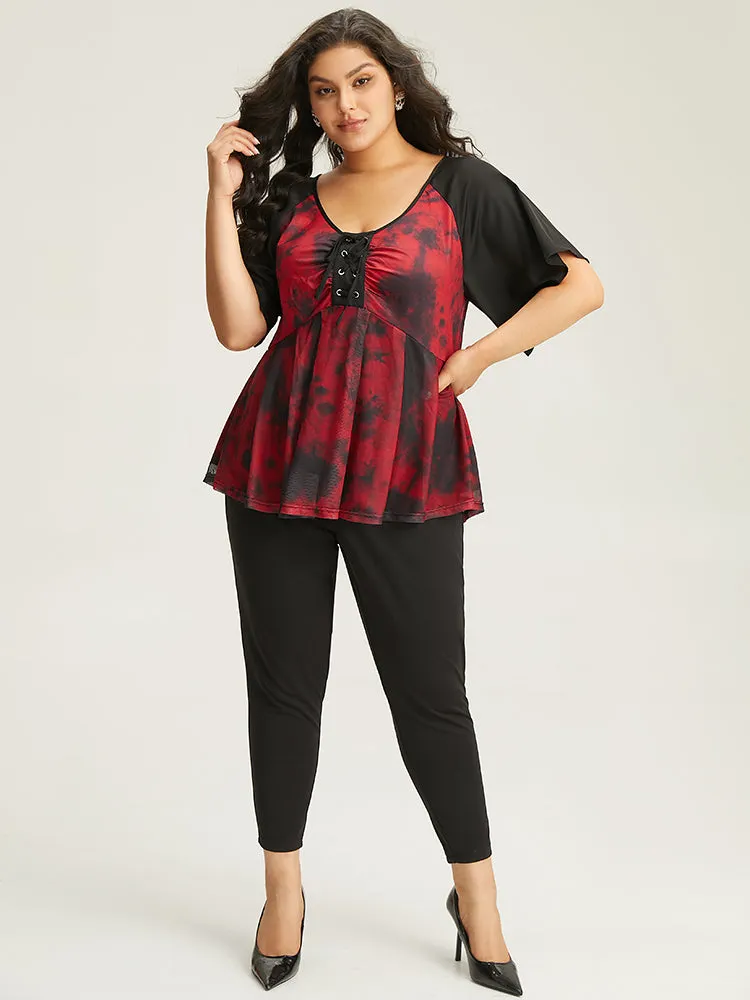 Halloween Plain Pocket Elastic Waist Two-Piece Knit Pants sold by Bloomchic product image thumbnail 2