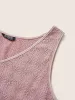 Solid Textured Jacquard Tank Top sold by Bloomchic