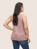 Solid Textured Jacquard Tank Top sold by Bloomchic