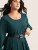 Metal Buckle Detail Crocodile Embossed Belt sold by Bloomchic