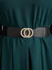 Metal Buckle Detail Crocodile Embossed Belt sold by Bloomchic