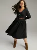 Cotton Solid Button Detail Pocket Pleated Dress sold by Bloomchic