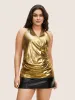 Glitter Knot Wrap Backless Tank Top sold by Bloomchic