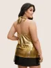 Glitter Knot Wrap Backless Tank Top sold by Bloomchic