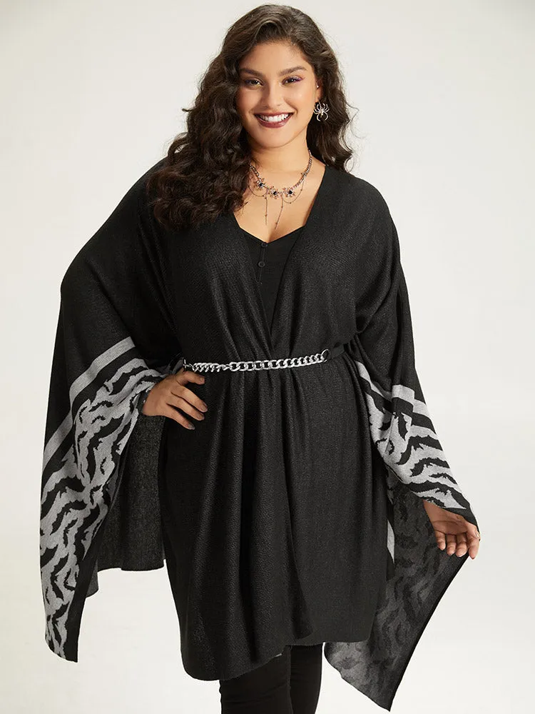 Halloween Bat Print Multi-wear Batwing Sleeve Cardigan sold by Bloomchic product image thumbnail 4