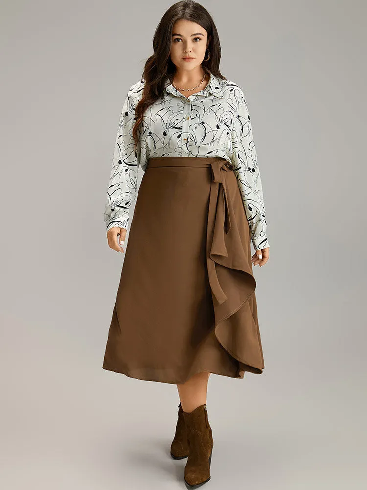 Shirt Collar Line Floral Button Through Blouse sold by Bloomchic product image thumbnail 2