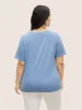 Round Neck Sea Shells Print T-shirt sold by Bloomchic