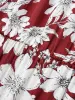 Square Neck Floral Print Belted Gathered Dress sold by Bloomchic