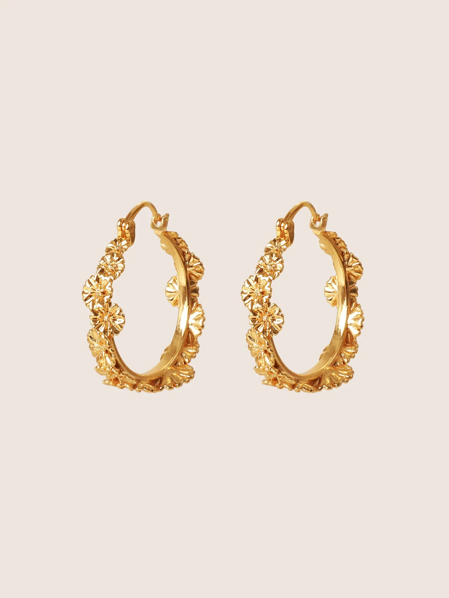 Silver Flower Earrings sold by Bloomchic product image thumbnail 2