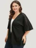 Halloween Supersoft Essentials Plain Lace Panel Open Front Kimono sold by Bloomchic