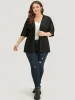 Halloween Supersoft Essentials Plain Lace Panel Open Front Kimono sold by Bloomchic