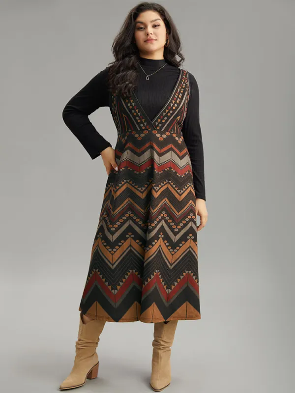 Bandana Print Pocket Sleeveless Dress made by Bloomchic