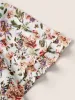 Floral Print Tiered Flutter Sleeve Blouse sold by Bloomchic
