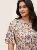 Floral Print Tiered Flutter Sleeve Blouse sold by Bloomchic