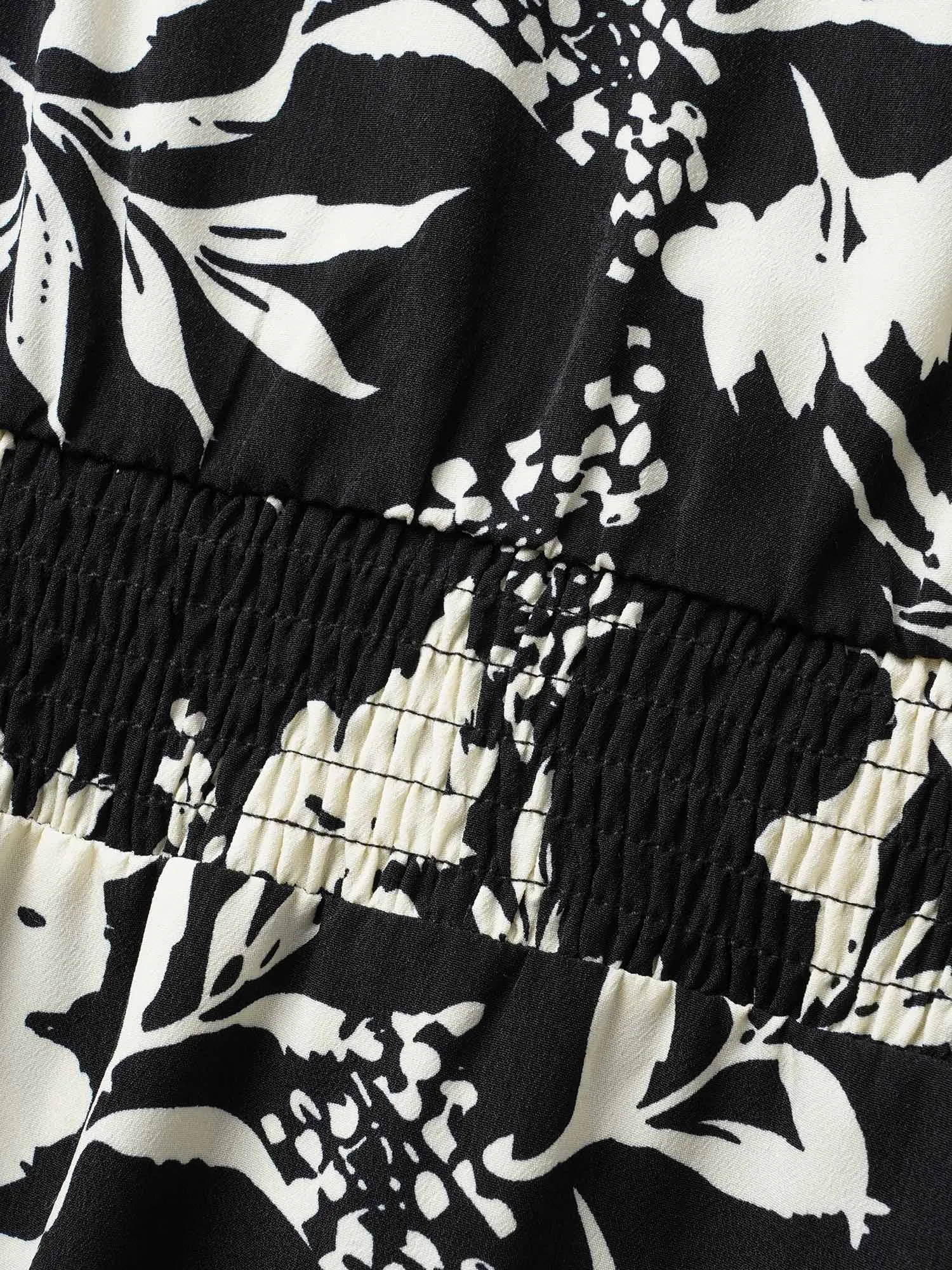 Silhouette Floral Print Ruffle Cap Sleeve Dress sold by Bloomchic product image thumbnail 5