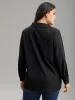 Silhouette Floral Print Twill Shirt Collar Contrast Blouse sold by Bloomchic