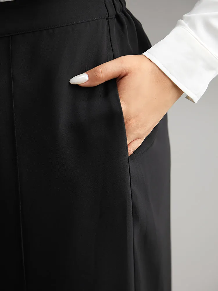 Metal Detail Pleated Wide Leg Pants sold by Bloomchic product image thumbnail 5