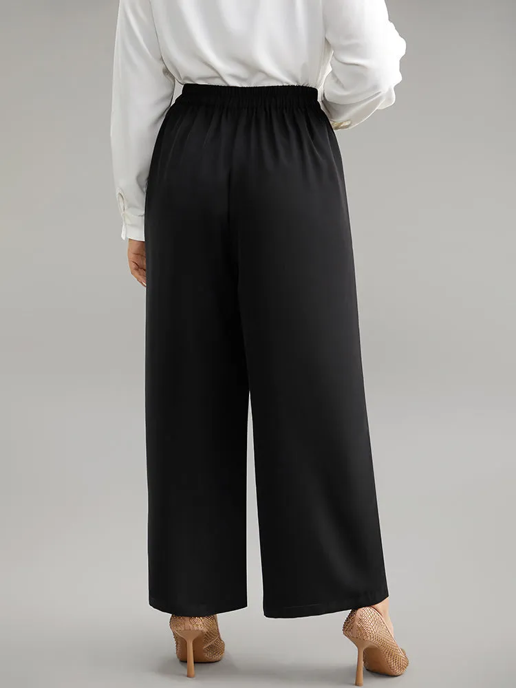 Metal Detail Pleated Wide Leg Pants sold by Bloomchic product image thumbnail 2