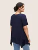 Supersoft Essentials Patchwork Mesh Hanky Hem T-shirt sold by Bloomchic