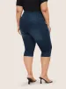 Dark Wash Button Up Pull On Jegging Jeans sold by Bloomchic