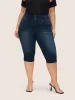Dark Wash Button Up Pull On Jegging Jeans sold by Bloomchic