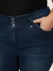 Dark Wash Button Up Pull On Jegging Jeans sold by Bloomchic