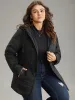 Drawstring Patchwork PU Leather Zipper Jacket sold by Bloomchic