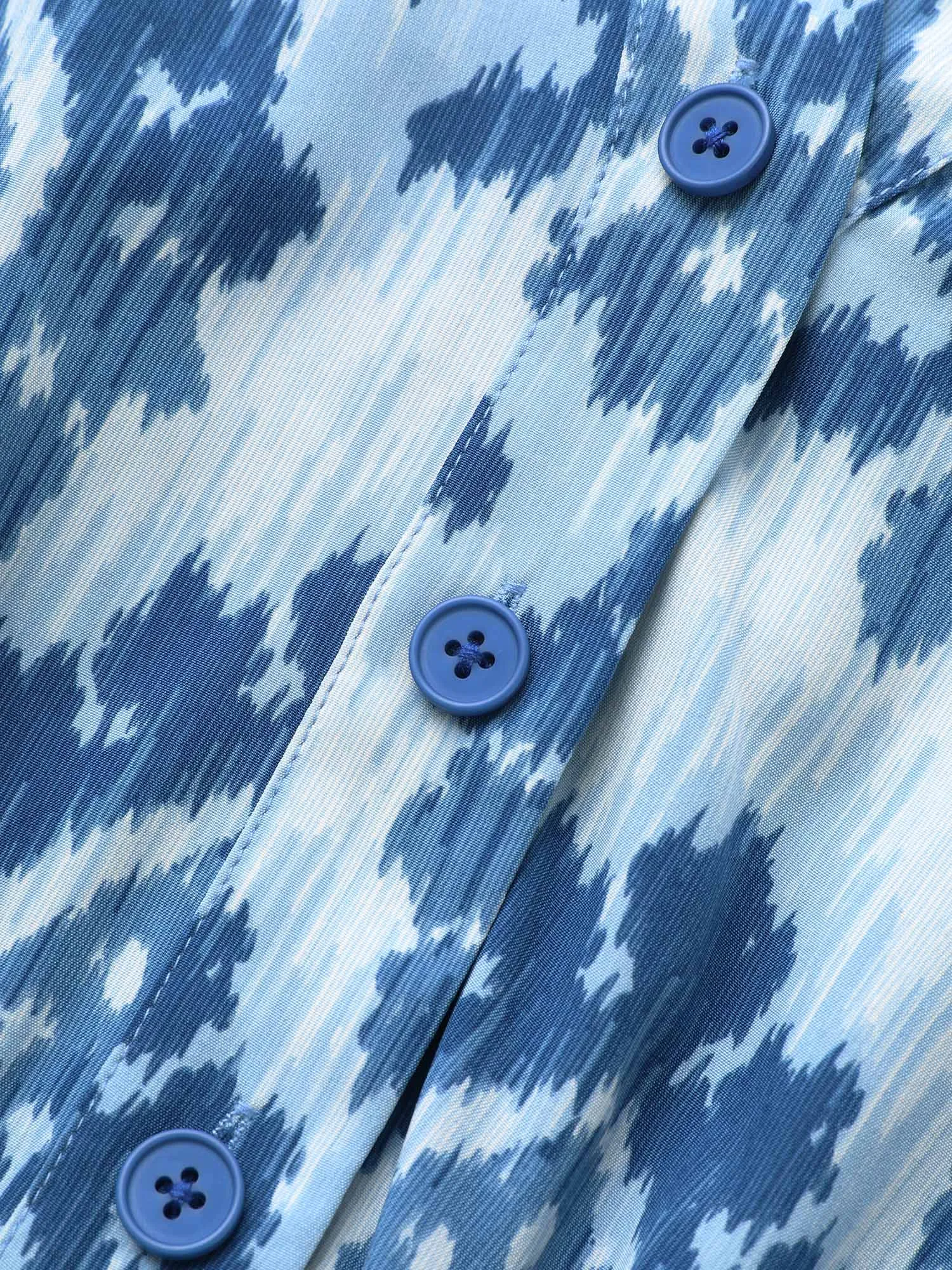 Bandana Print Shirt Collar Belted Midi Dress sold by Bloomchic product image thumbnail 5