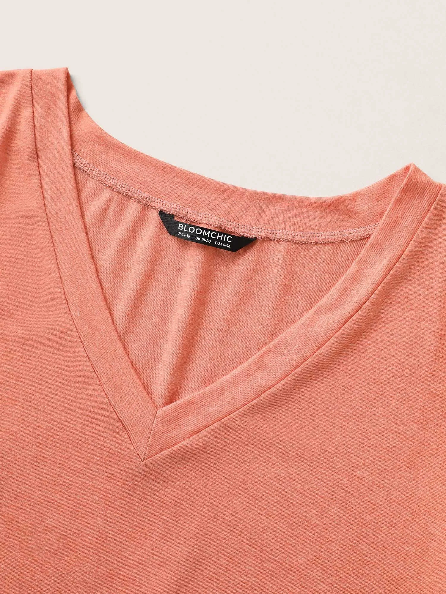 Plain Pompom Trim Petal Sleeve T-shirt sold by Bloomchic product image thumbnail 5