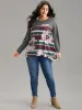 Floral Striped Patchwork Hanky Hem T-shirt sold by Bloomchic