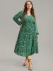 Ditsy Floral Belted Pleated Dress sold by Bloomchic