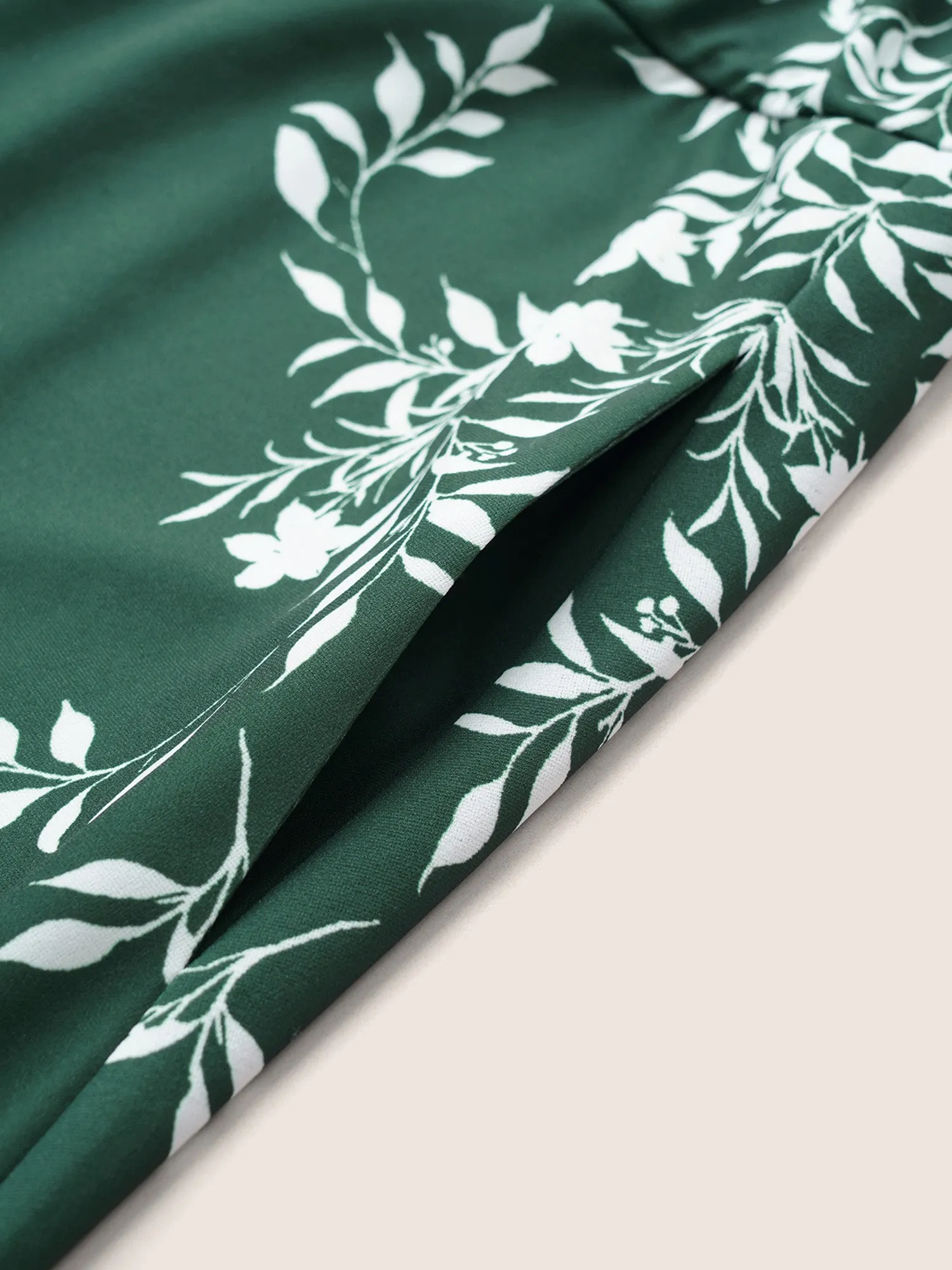 Silhouette Floral Print Pocket Elastic Waist Dress sold by Bloomchic product image thumbnail 5