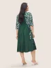 Silhouette Floral Print Pocket Elastic Waist Dress sold by Bloomchic