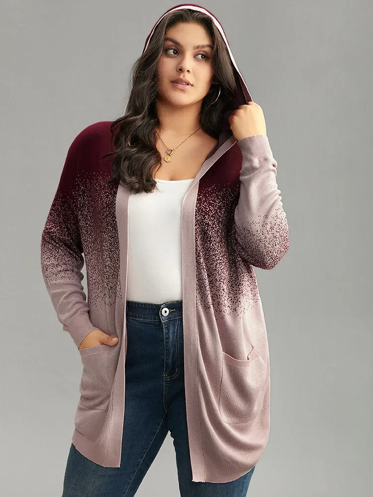 Supersoft Essentials Ombre Heather Pocket Hooded Cardigan sold by Bloomchic